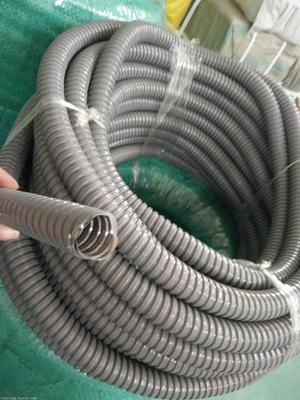 专业解析 抚顺建筑工程电缆镀锌包塑管DN25灰色单扣包塑金属软管